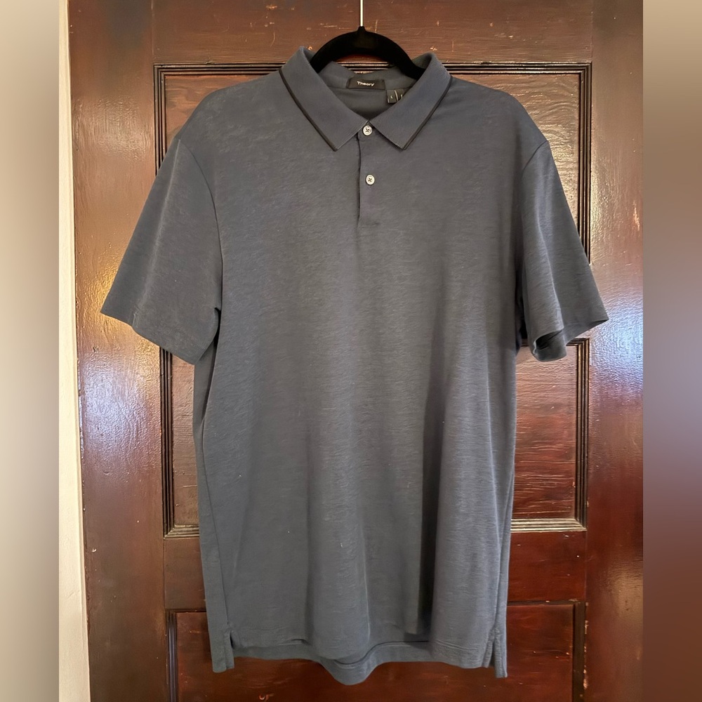 Theory Dark Blue Polo Shirt